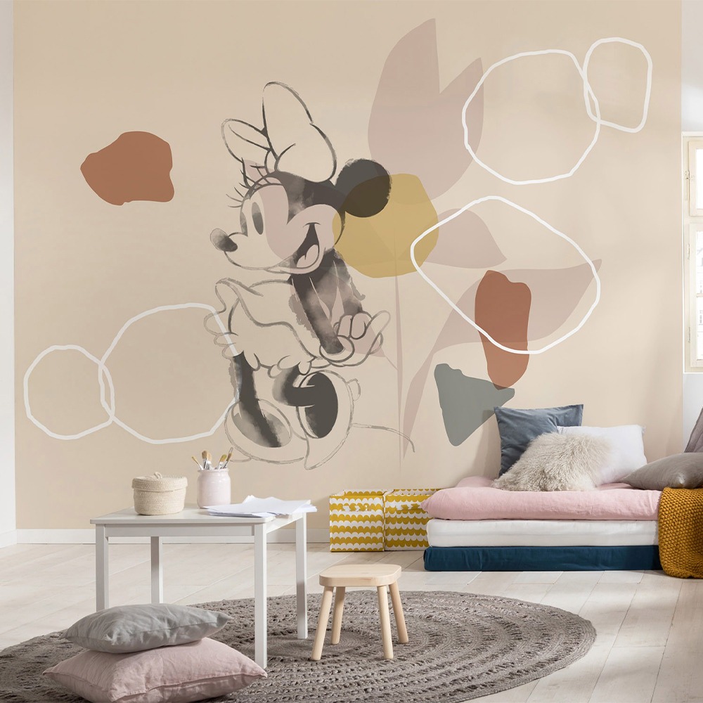 Minnie Mouse Çocuk Odası Duvar Kağıdı