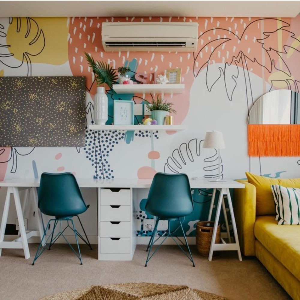 GeceKids Collection Yaprak Çocuk Odası Duvar Kağıdı