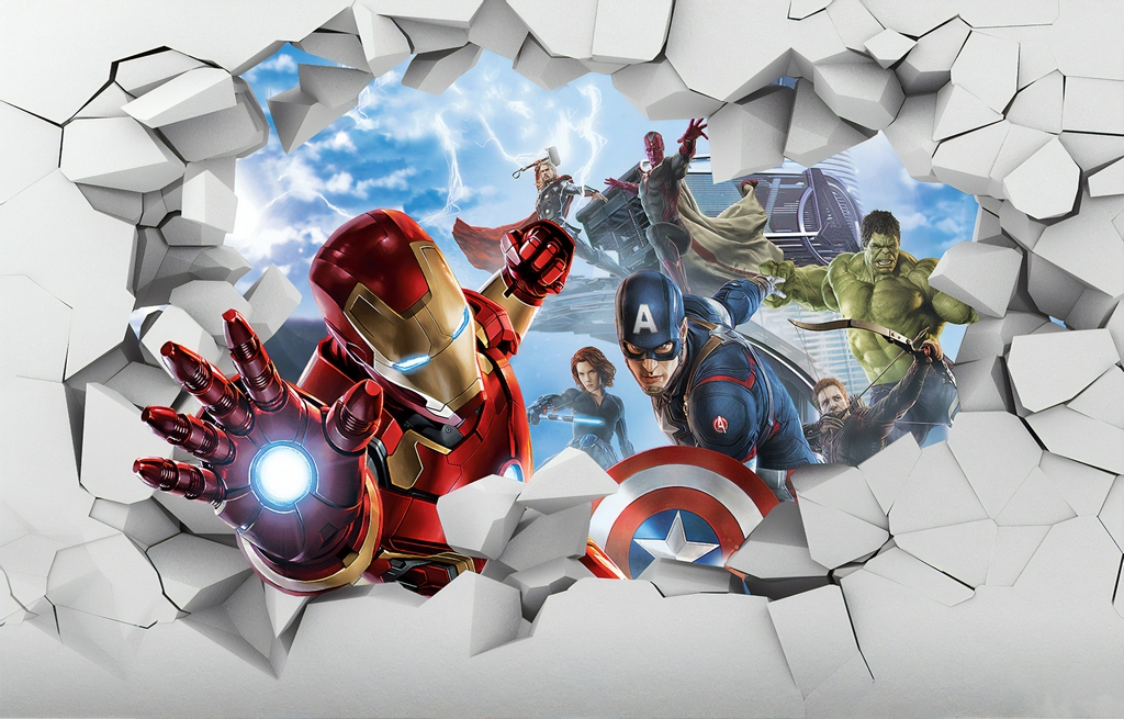 Avengers%20Çocuk%20Odası%20Duvar%20Kağıdı