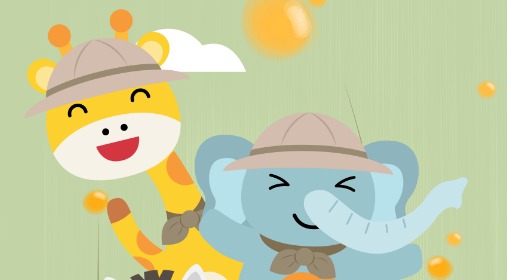 Sevimli Hayvanlar Bebek Odası Duvar Kağıdı