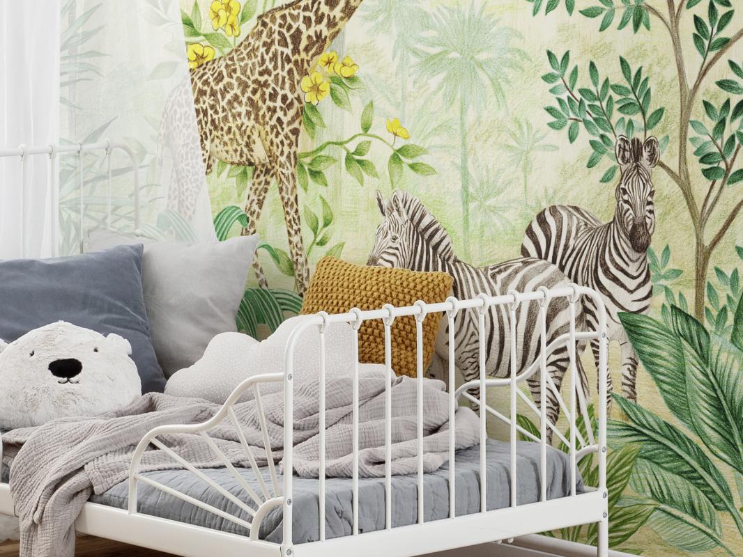 Safari Çocuk Odası Duvar Kağıdı
