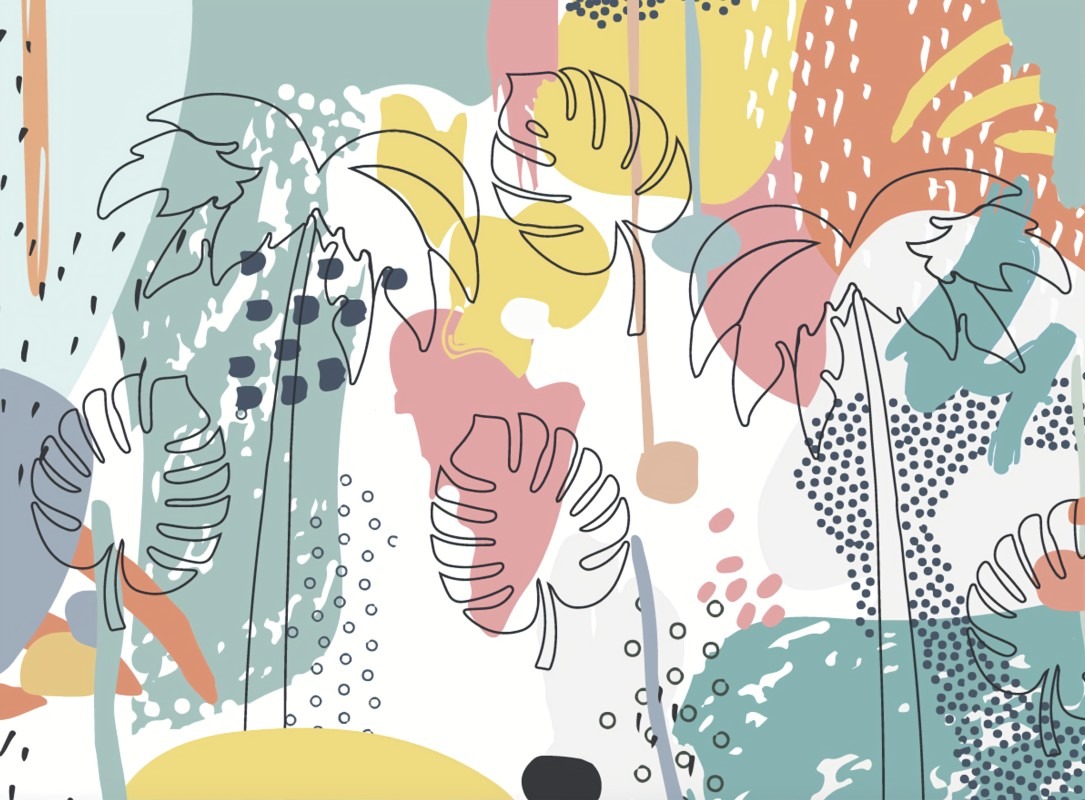 GeceKids Collection Yaprak Çocuk Odası Duvar Kağıdı