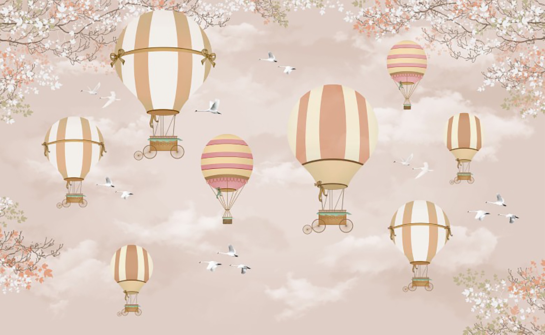 Balon Çocuk Odası Duvar Kağıdı