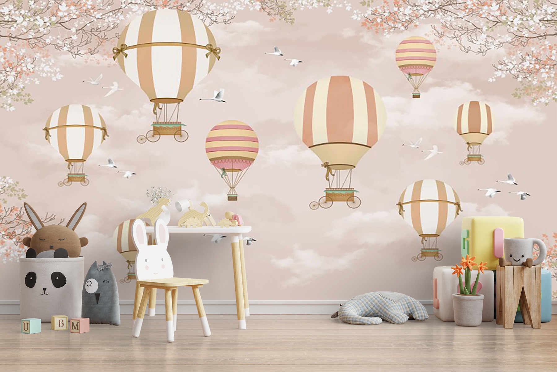 Balon Çocuk Odası Duvar Kağıdı