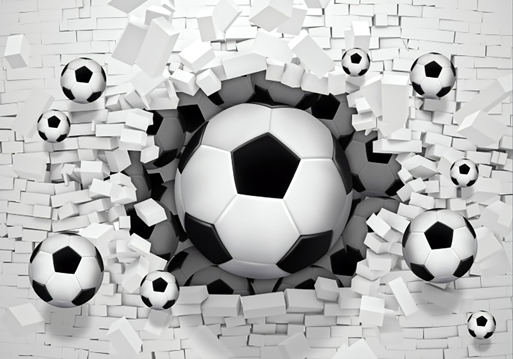 Futbol Topu Çocuk Odası Duvar Kağıtı