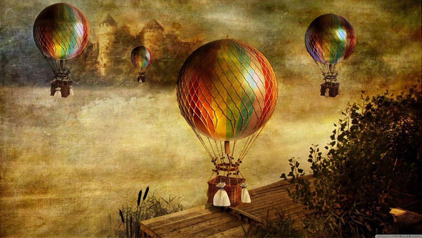 Balon Desenli Çocuk Odası Duvar Kağıdı