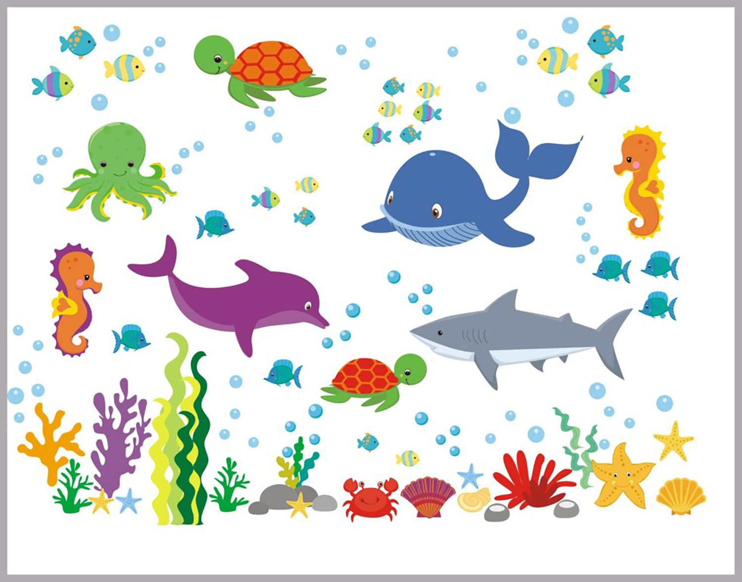 Balıklar Çocuk Odası Duvar Kağıdı