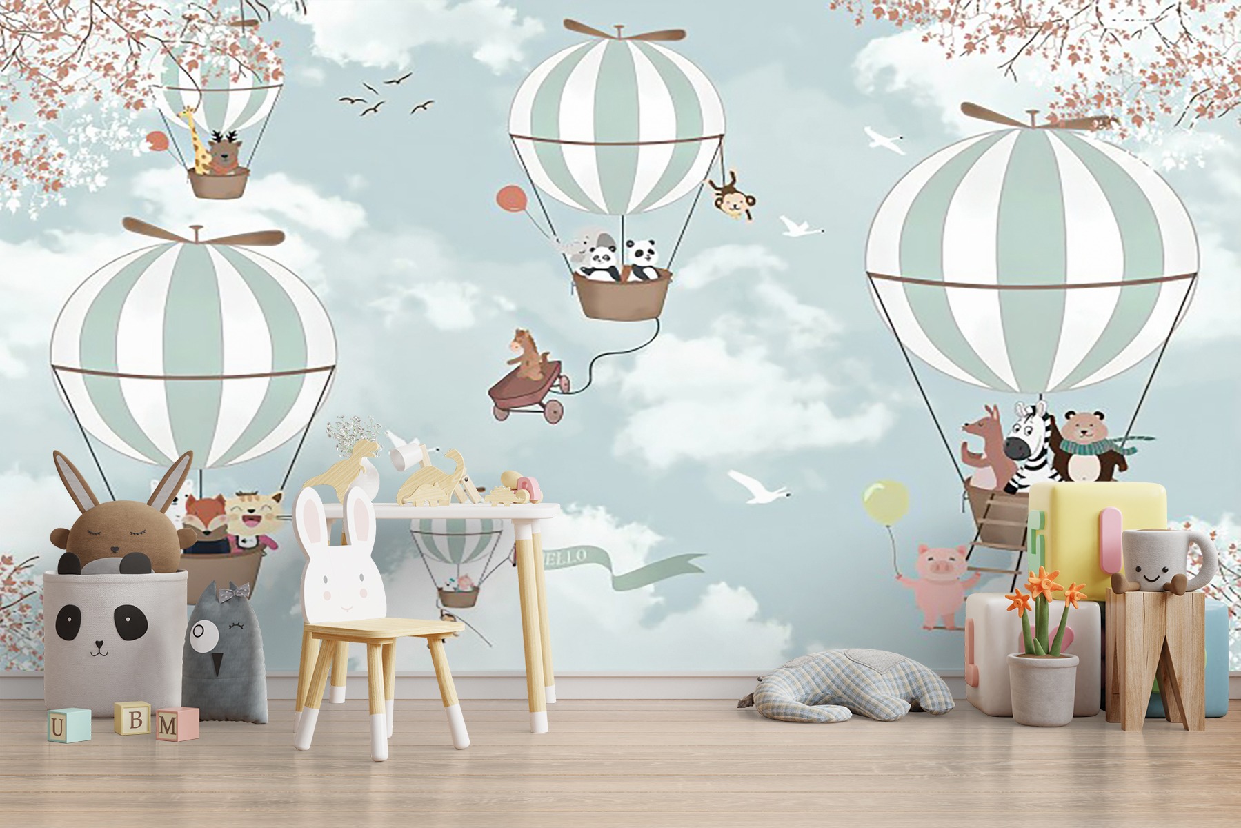 Balon%20Çocuk%20Odası%20Duvar%20Kağıdı