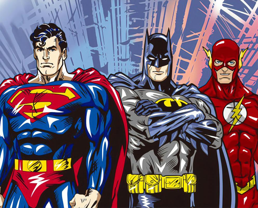 Süper Kahramanlar Çocuk Odası Duvar Kağıdı