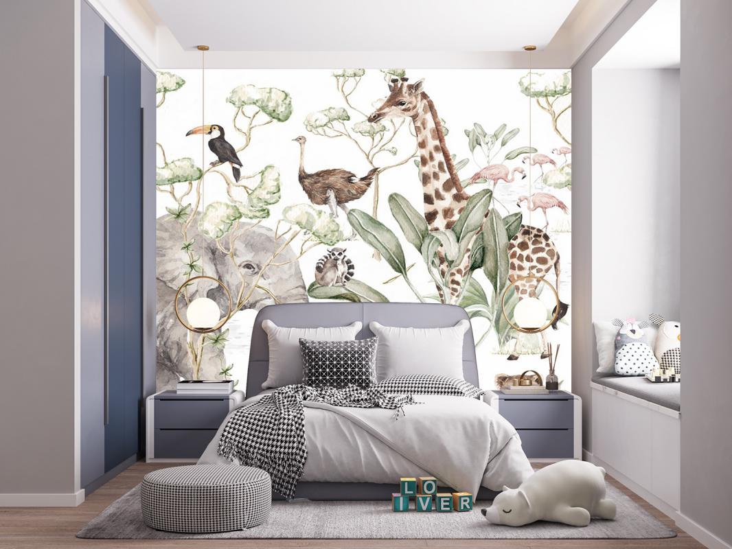 Safari Çocuk Odası Duvar Kağıdı