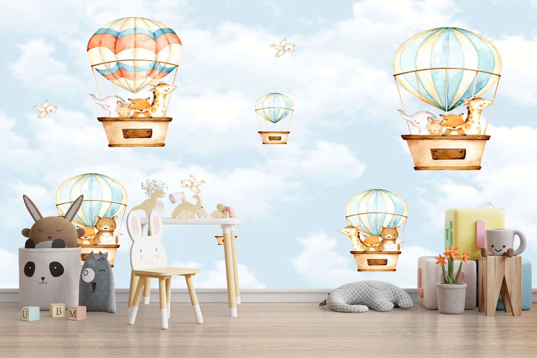 Balon Çocuk Odası Duvar Kağıdı