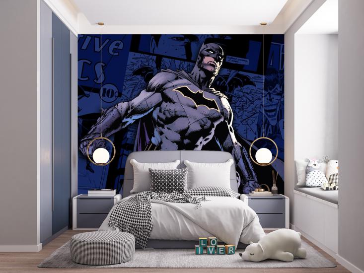 Batman Çocuk Odası Duvar Kağıdı |  Gece Kids Room| Çocuk Odası Dekorasyonu