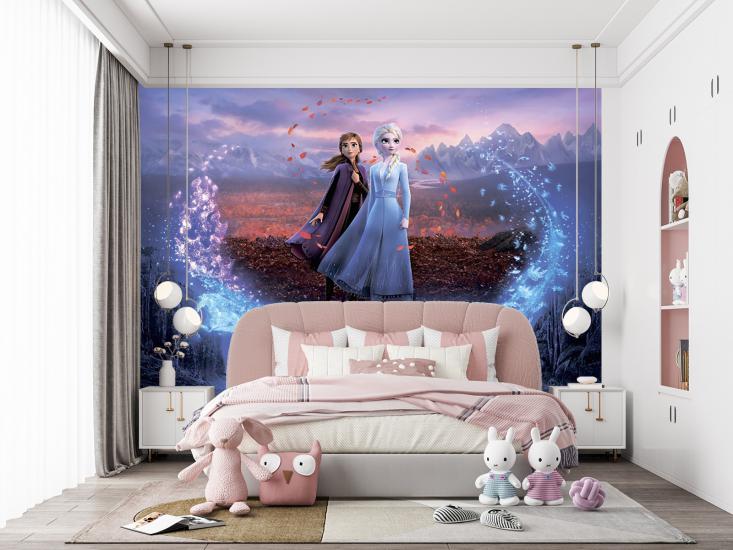 Karlar Ülkesi Çocuk Odası Duvar Kağıdı |  Gece Kids Room| Çocuk Odası Dekorasyonu