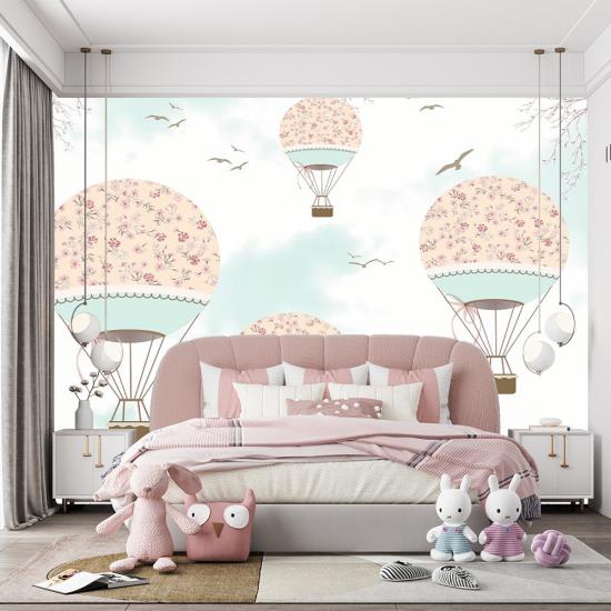 Soft Balonlar Çocuk Odası Duvar Kağıdı |  Gece Kids Room| Çocuk Odası Dekorasyonu